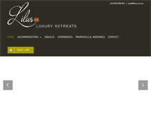 Tablet Screenshot of lilies.com.au